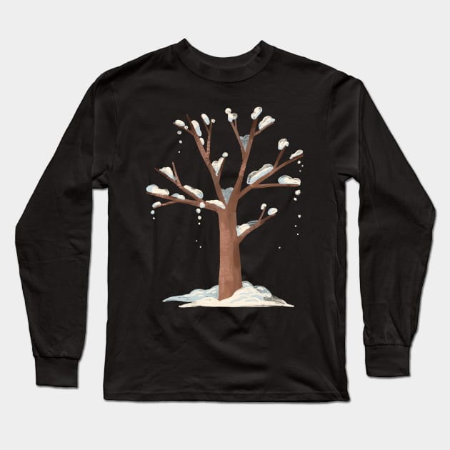 Winter tree Long Sleeve T-Shirt by Rebelform